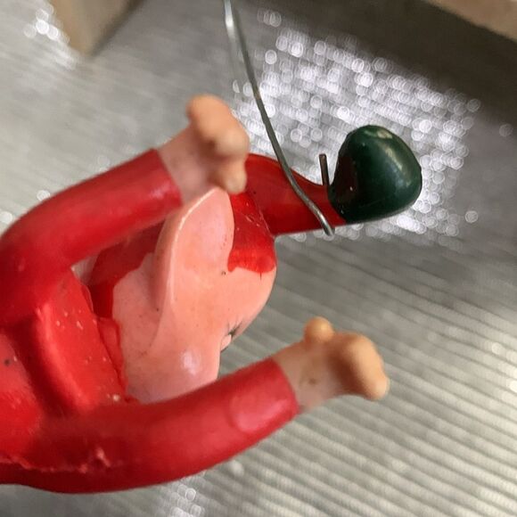 Vintage Rubber Red Pixie Climber Elf
Christmas Ornament - Picture 11 of 15